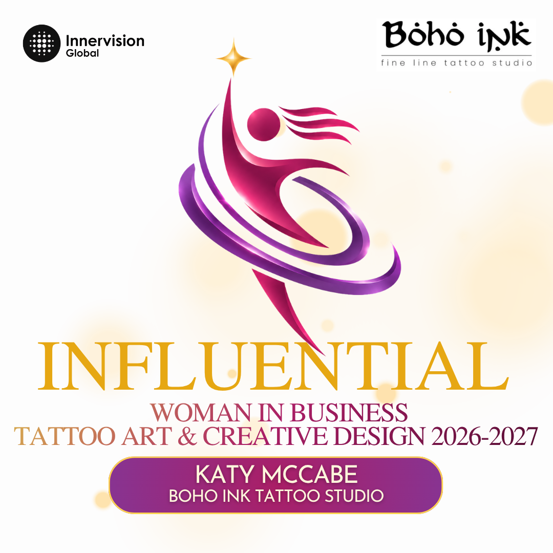 Boho Ink Tattoo Studio Influential Woman Award Logo v1